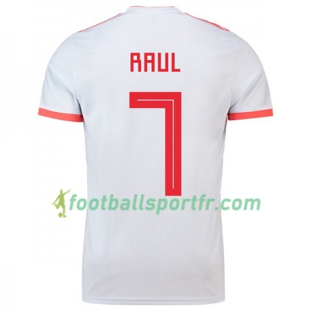 Tenue Espagne Raul 7 Exterieur Coupe du monde 2018 Maillot de Foot